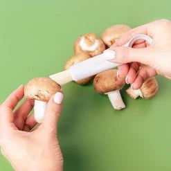 Chef'n Chef''n Mushroom Corer With Brush Taupe -Kitchen Gadgets Store 5273476E ChefN Mushroom Corer With Brush Taupe 3