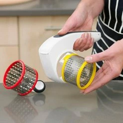 Zyliss Acid Etched Rotary Grater 8 Zyliss Acid Etched Rotary Grater -Kitchen Gadgets Store E900011 Zyliss All Cheese Grater 2