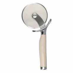 Kitchen Gadgets Store 24 KitchenAid Stainless Steel Pizza Cutter And Slicer Almond Cream