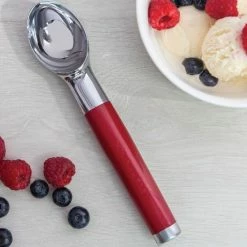 KitchenAid Ice Cream Scoop Empire Red 9 KitchenAid Ice Cream Scoop Empire Red -Kitchen Gadgets Store KAG117OHERE KitchenAid Stainless Steel Ice Cream Scoop Empire Red 3
