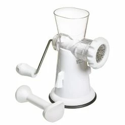 KitchenCraft White Plastic Mincer With Suction Clamp