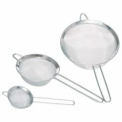 KitchenCraft Set Of Three Stainless Steel Fine Mesh Round Sieves