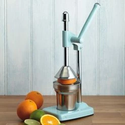 Living Nostalgia Vintage Blue Heavy Duty Juicer -Kitchen Gadgets Store LNJUICERBLU KitchenCraft Heavy Duty Juicer Blue 2