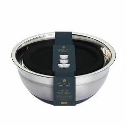 MasterClass Smart Space Stainless Steel Three Piece Bowl Set With Colander -Kitchen Gadgets Store MCBOWL3PC MasterClass Smart Space Nesting Bowl Set with Colander 3 Piece 3