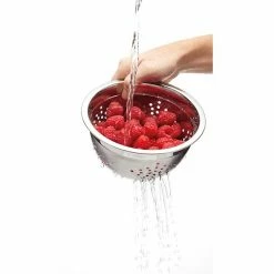 MasterClass Smart Space Stainless Steel Three Piece Bowl Set With Colander -Kitchen Gadgets Store MCBOWL3PC MasterClass Smart Space Nesting Bowl Set with Colander 3 Piece 5