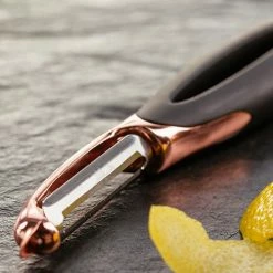 Stellar Soft Touch Copper Swivel Peeler -Kitchen Gadgets Store SE21 Stellar Soft Touch Copper Peeler 2