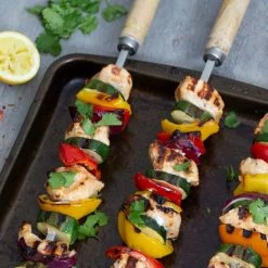 Spice Kitchen 53cm 8mm Wide Square Kebab Skewers For BBQ Or Tandoor -Kitchen Gadgets Store SKSKEW Spice Kitchen Square Kebab Skewers 5