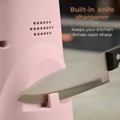 Tower Cavaletto Electric Can Opener Pink -Kitchen Gadgets Store T19031PNK Tower Cavaletto Can Opener Pink 4